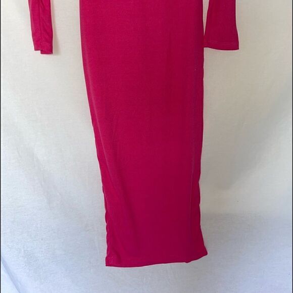 Pink Cut out Bodycon midi dress - Picture 11 of 11